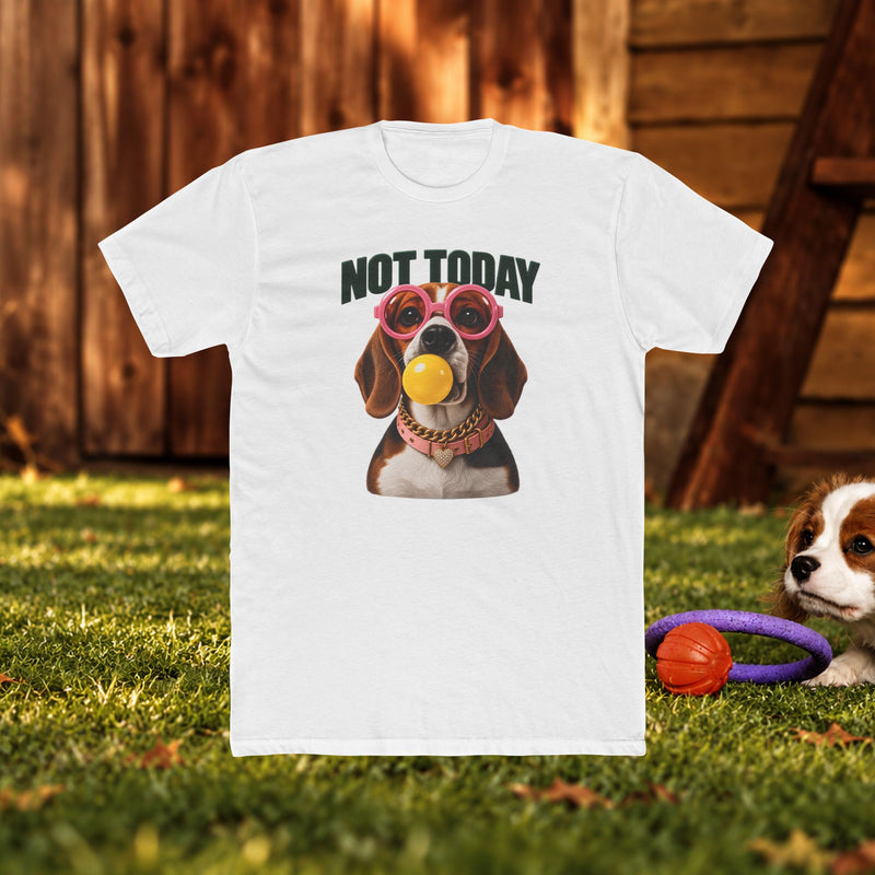 Not Today Dog T‑Shirt — Funny Dachshund Graphic Tee with Sunglasses & Ball