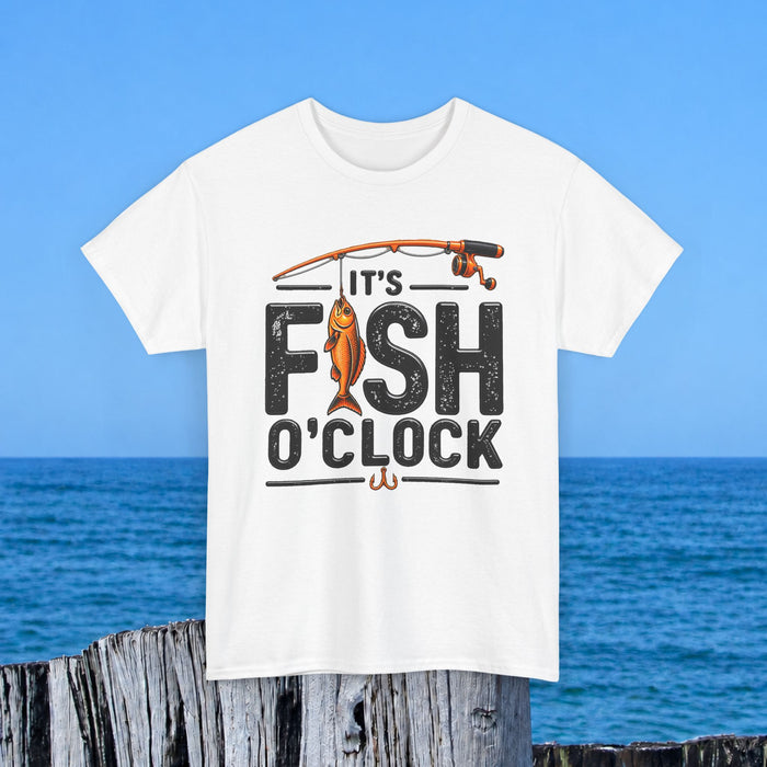 Fishing T‑Shirt — "It's Fish O'Clock" Graphic Tee for Anglers