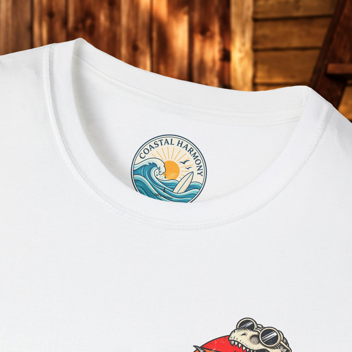 T-Shirt — "Good Food Good Mood" Raccoon Pizza Graphic Tee