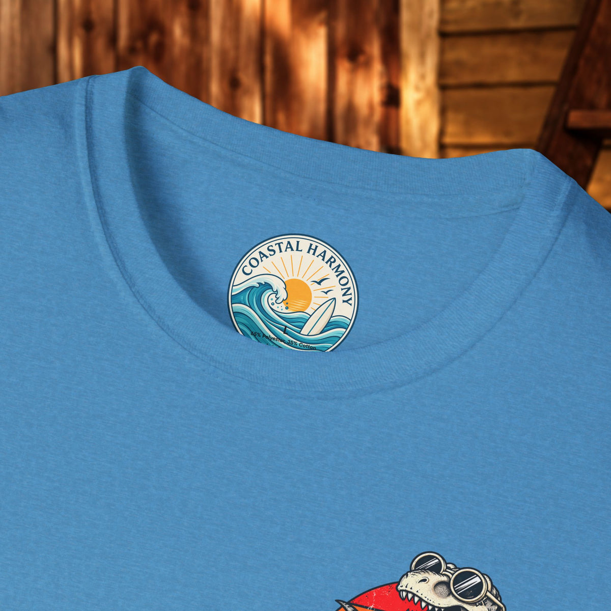 T-Shirt — "Good Food Good Mood" Raccoon Pizza Graphic Tee