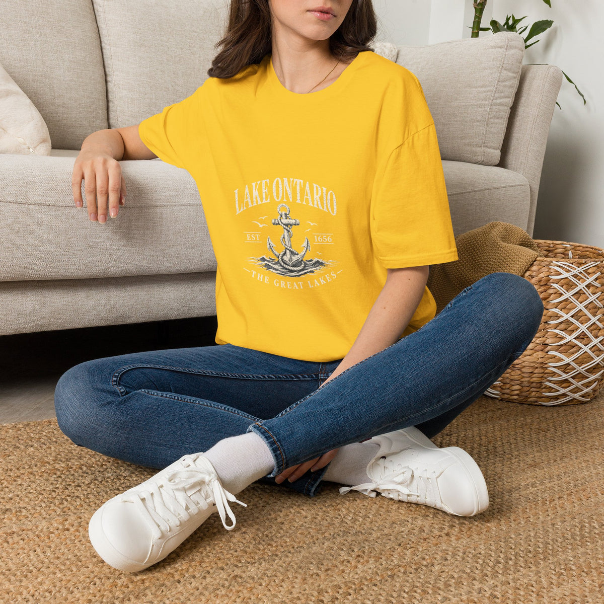 Anchor Graphic T‑Shirt — “I Am Onward” Nautical Vintage Tee