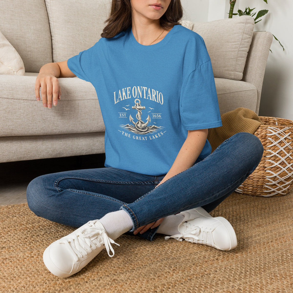 Anchor Graphic T‑Shirt — “I Am Onward” Nautical Vintage Tee
