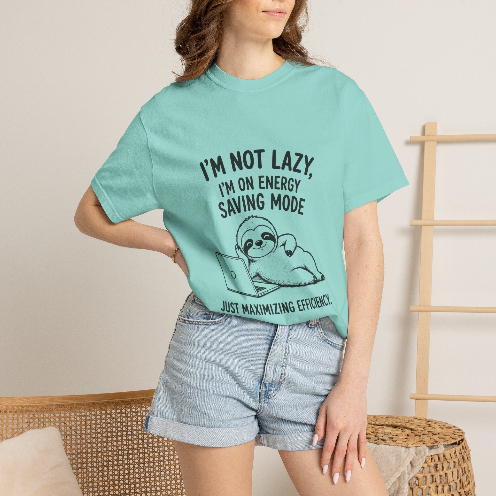 Sloth "I'm Not Lazy, I'm On Energy Saving Mode" T-Shirt