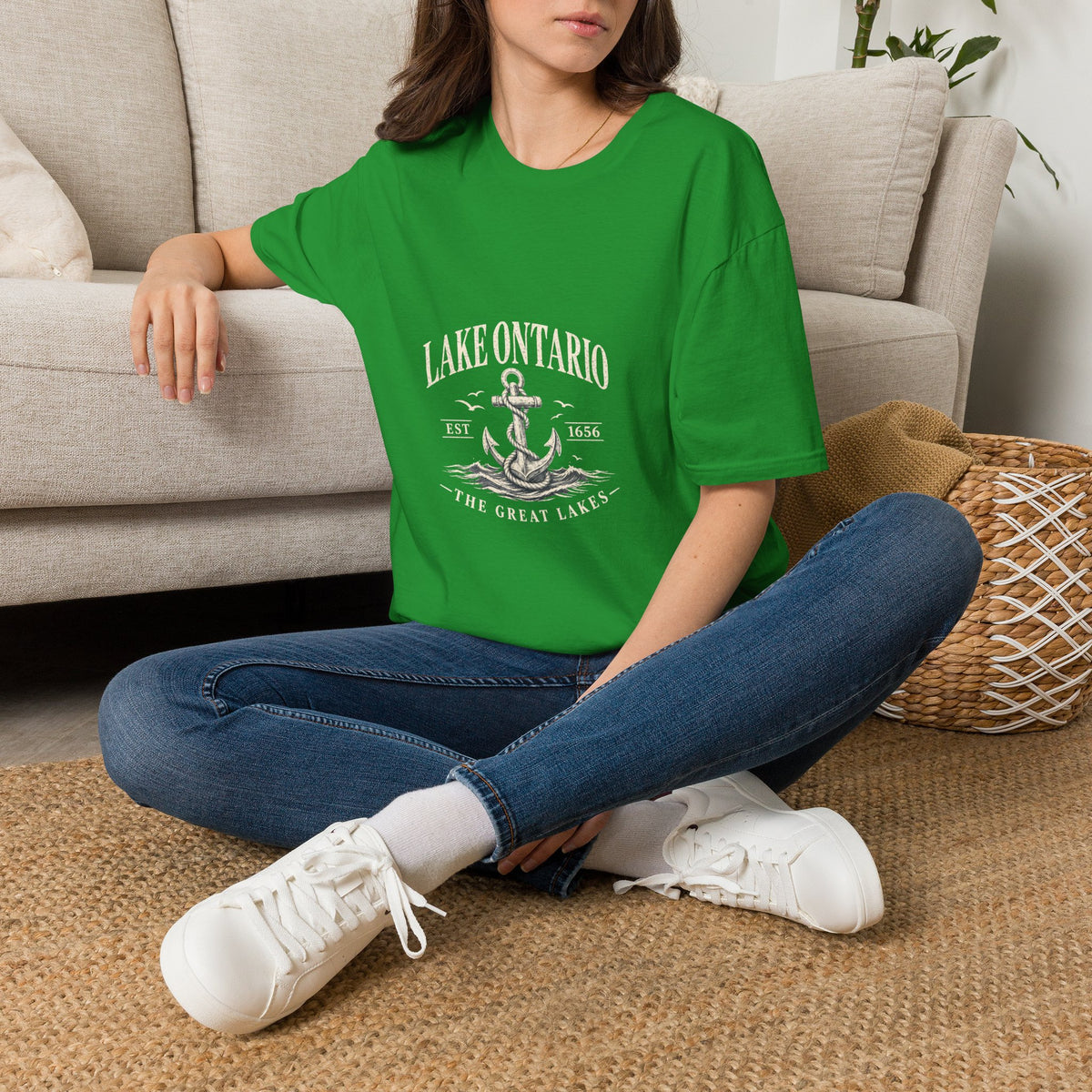 Anchor Graphic T‑Shirt — “I Am Onward” Nautical Vintage Tee