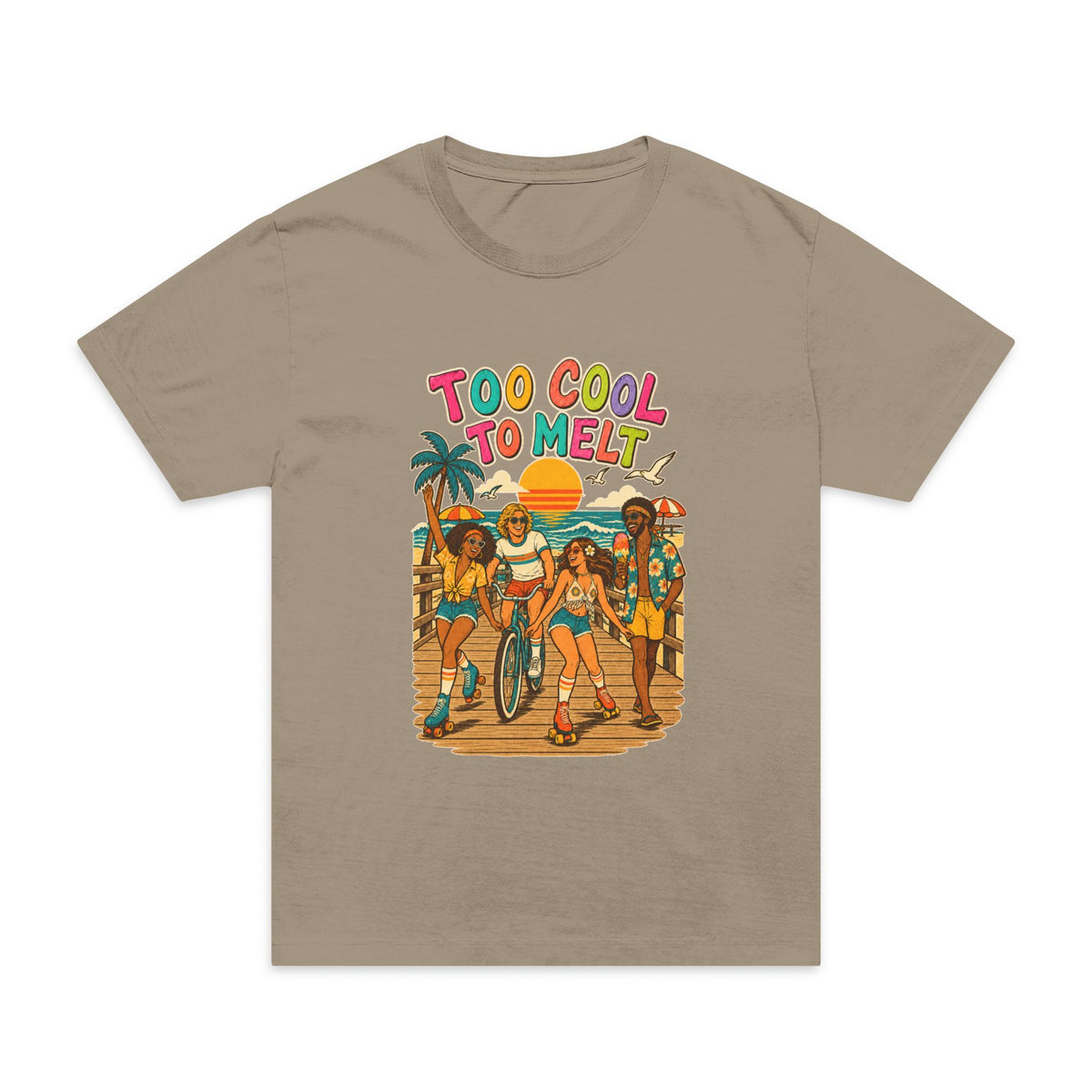Too Cool to Melt -Unisex Oversized Garment-Dyed T-Shirt