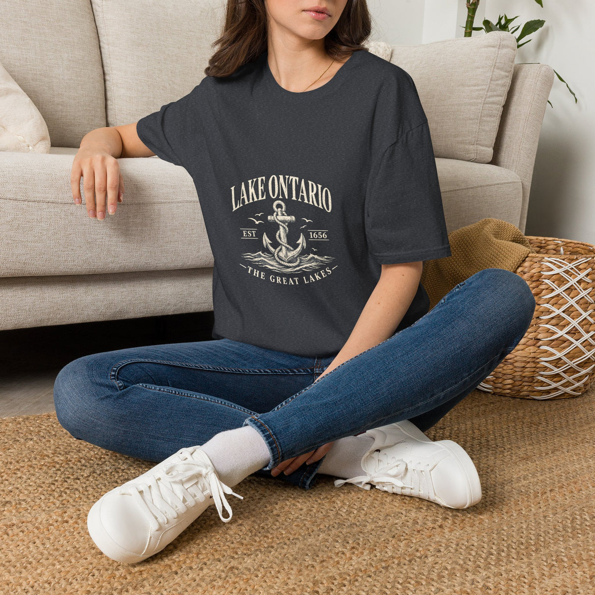 Anchor Graphic T‑Shirt — “I Am Onward” Nautical Vintage Tee