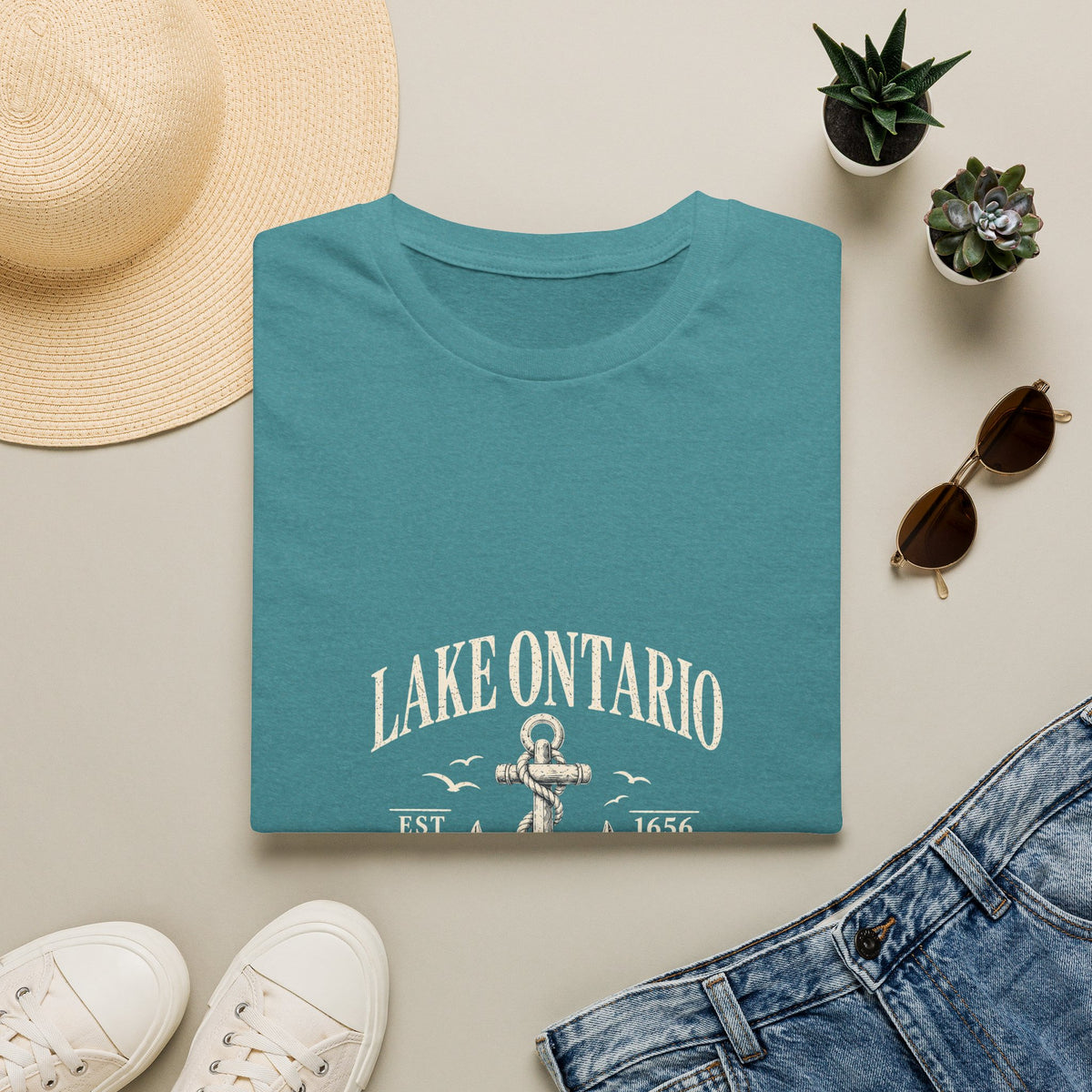 Anchor Graphic T‑Shirt — “I Am Onward” Nautical Vintage Tee