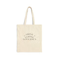 Tote Bag — "Drink Coffee, Love Jesus" Canvas Shopper
