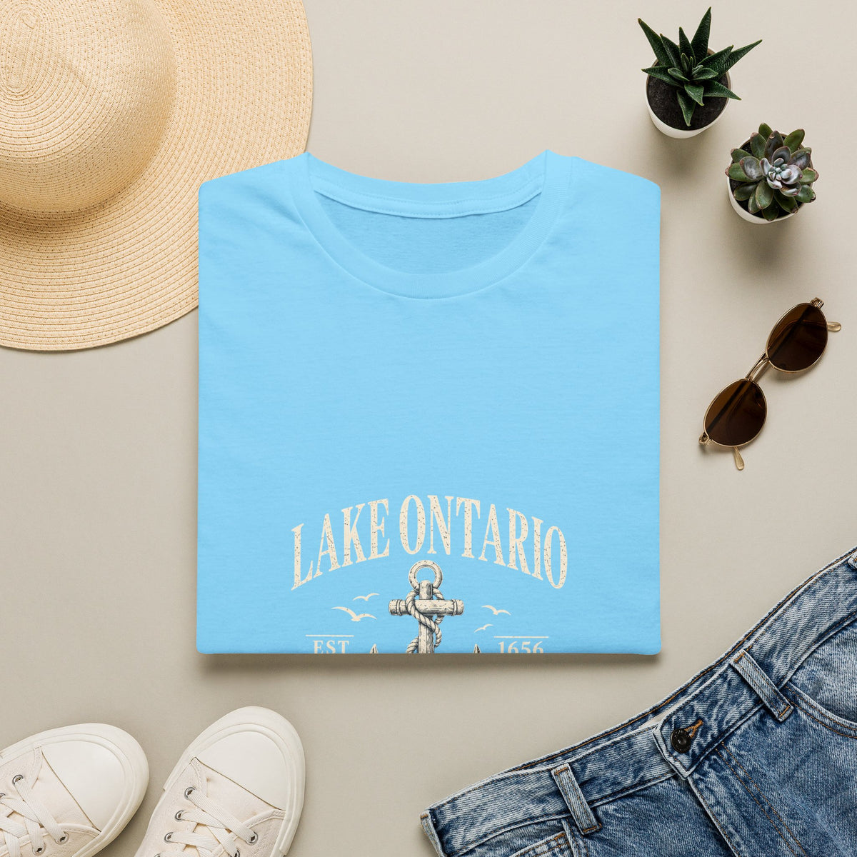 Anchor Graphic T‑Shirt — “I Am Onward” Nautical Vintage Tee