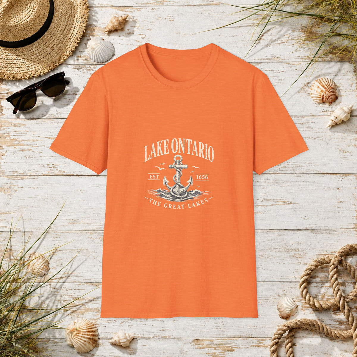 Anchor Graphic T‑Shirt — “I Am Onward” Nautical Vintage Tee