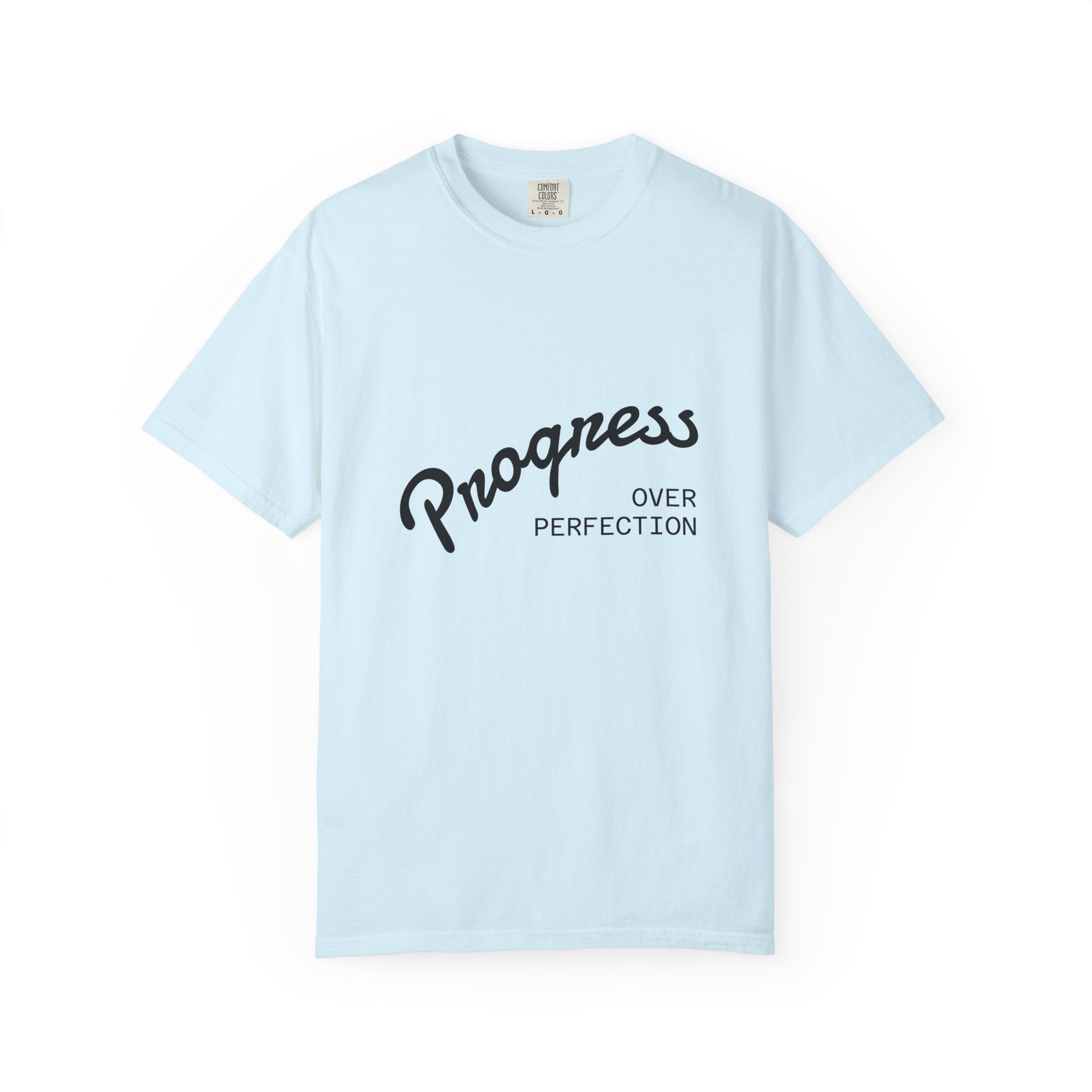 Coastal Harmony T-Shirt — "Progress Over Perfection" Surf Graphic Tee