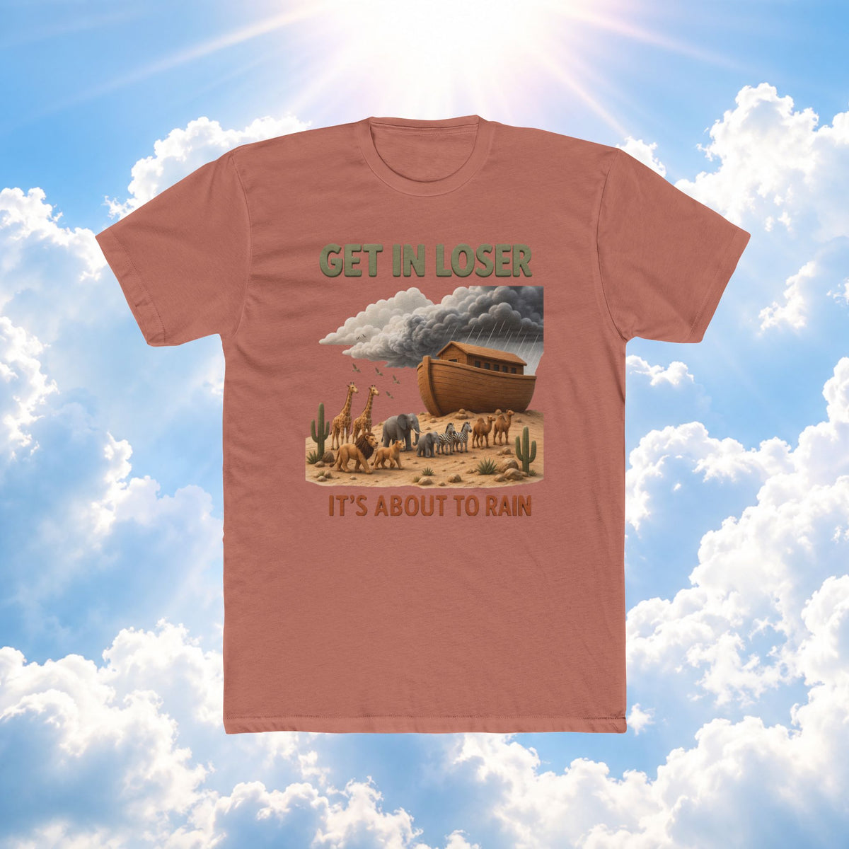 Noah's Ark 'Get in Loser' T-Shirt — Vintage Desert Ark Graphic Tee
