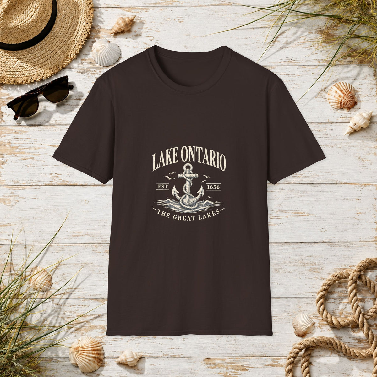 Anchor Graphic T‑Shirt — “I Am Onward” Nautical Vintage Tee