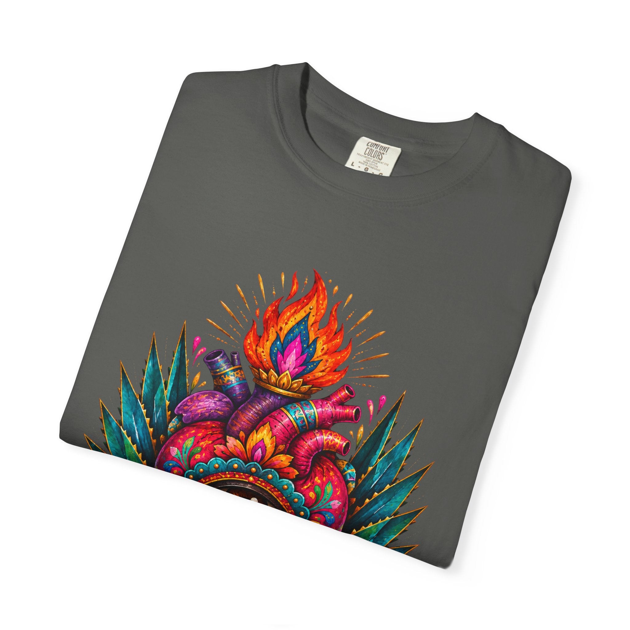 Heart of My Land T‑Shirt — Corazón de Mi Tierra Sacred Heart Graphic Tee