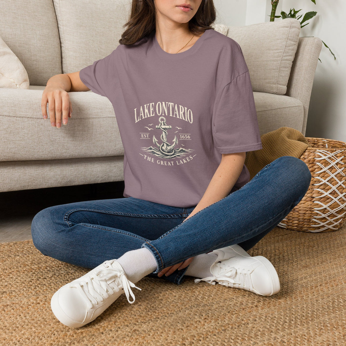Anchor Graphic T‑Shirt — “I Am Onward” Nautical Vintage Tee