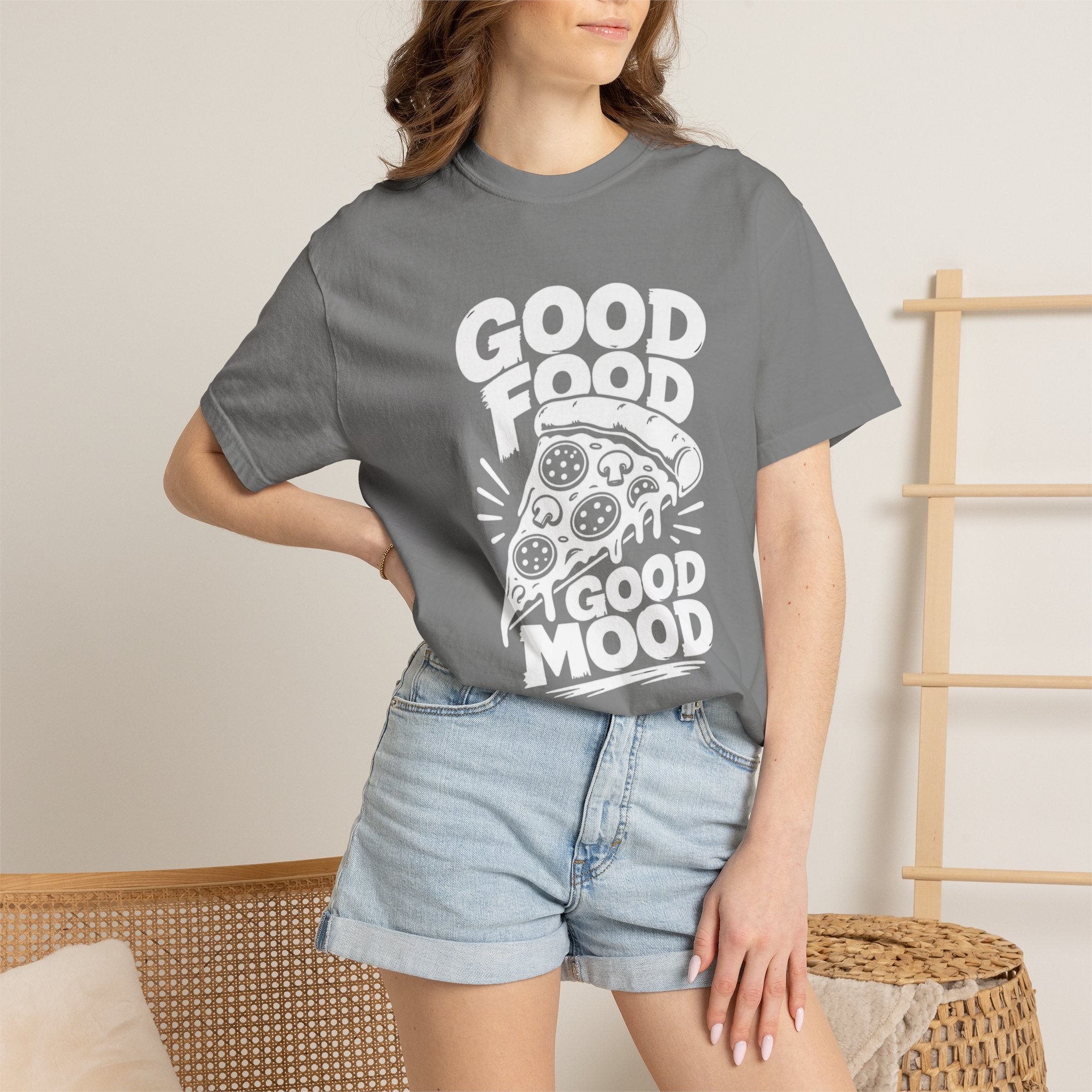 T-Shirt — Minimal White Garment-Dyed Tee