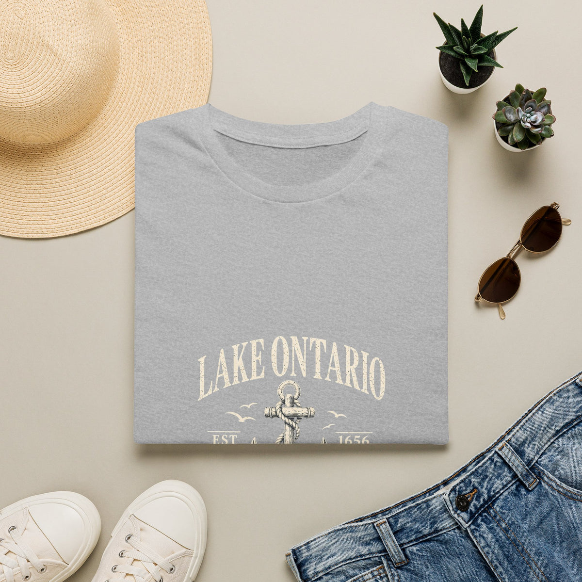 Anchor Graphic T‑Shirt — “I Am Onward” Nautical Vintage Tee