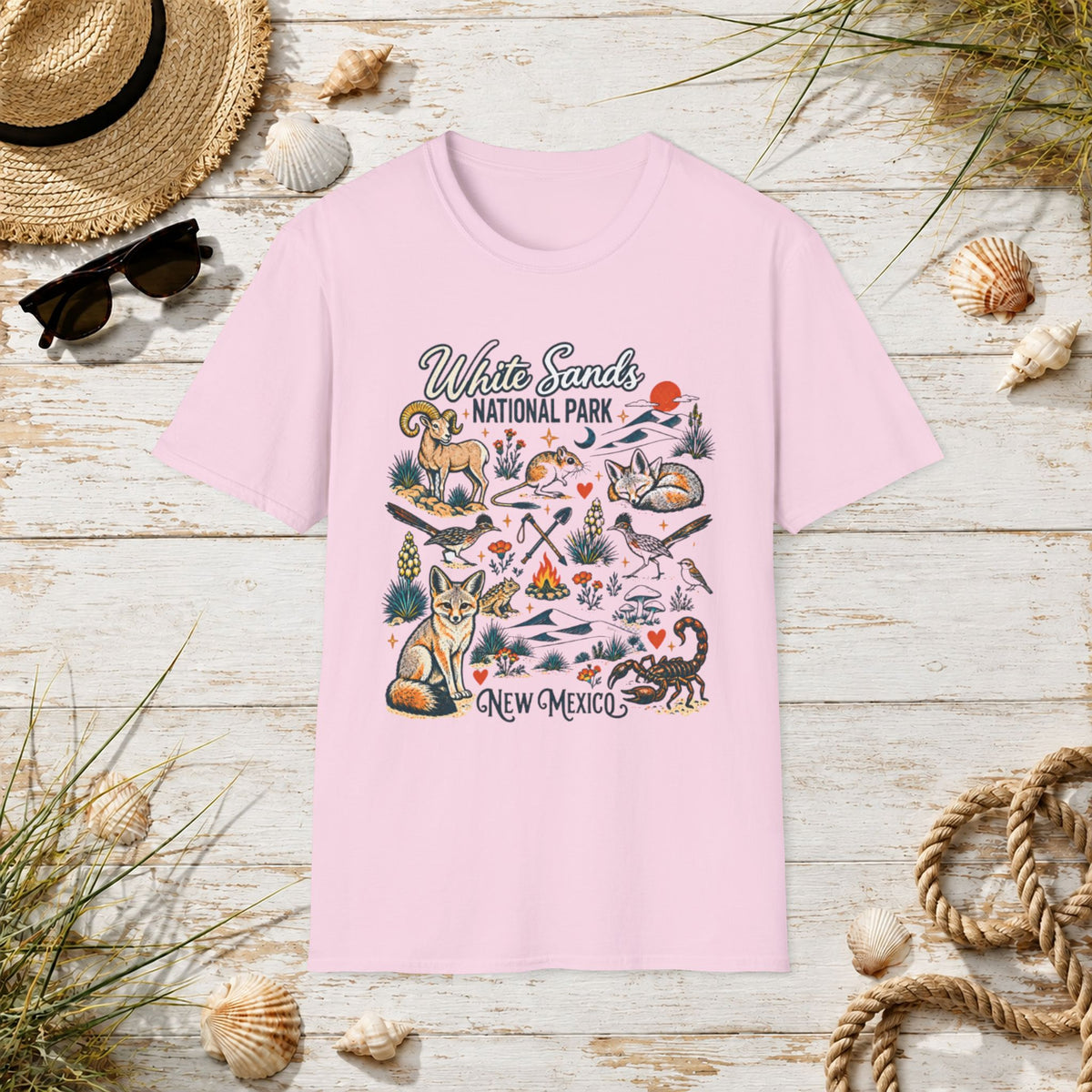 White Sands National Park T-Shirt — New Mexico Desert Wildlife Graphic Tee