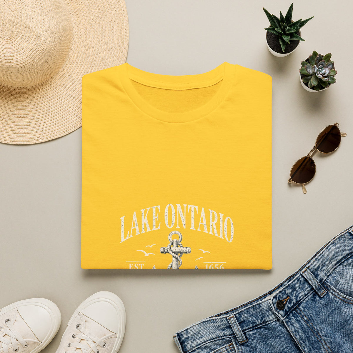 Anchor Graphic T‑Shirt — “I Am Onward” Nautical Vintage Tee