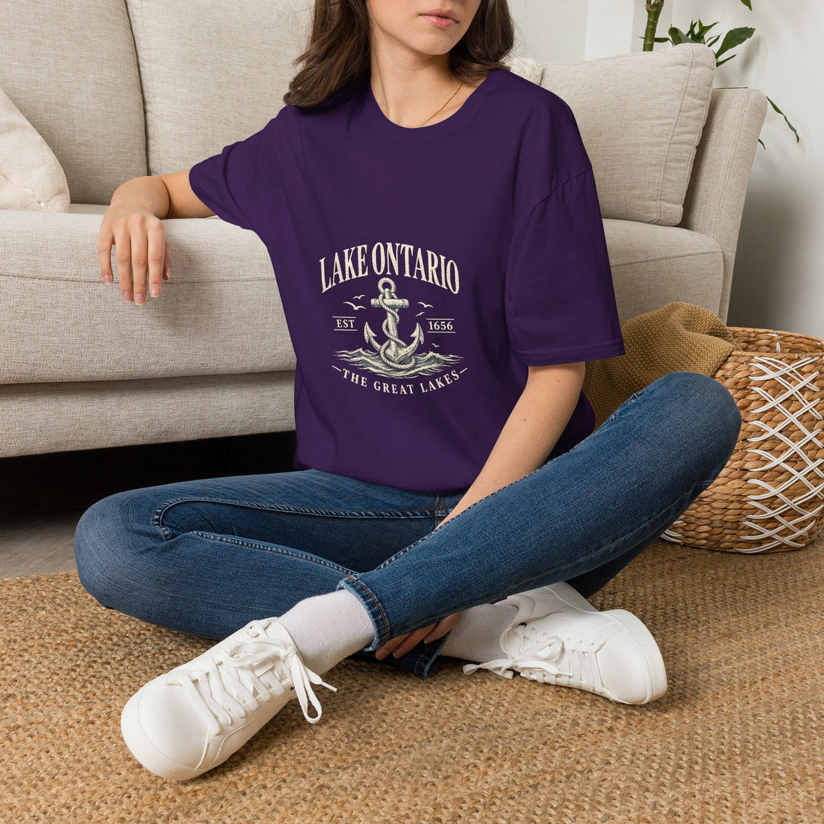 Anchor Graphic T‑Shirt — “I Am Onward” Nautical Vintage Tee