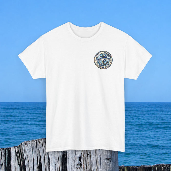 Fishing Tee — "Coastal Harmony" Saltwater Anglers Short-Sleeve Shirt