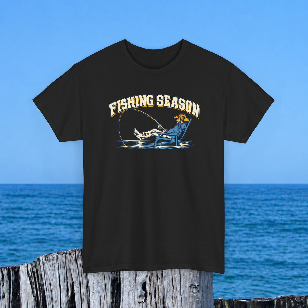 Fishing Season T-Shirt — Retro Fisherman Graphic Tee