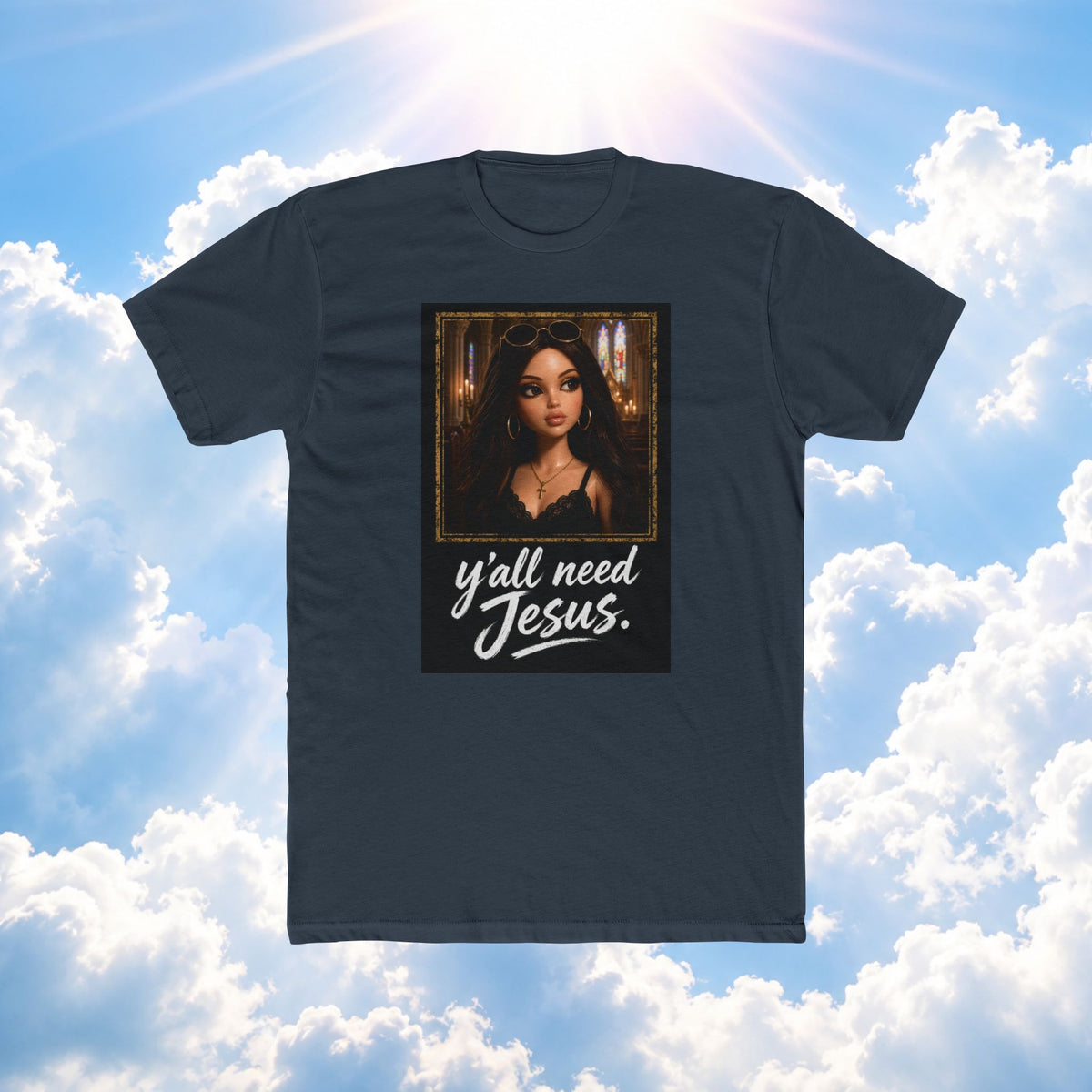 Jesus Shirt — "Y'all Need Jesus" Graphic Tee (Faith-Inspired Casual Top)