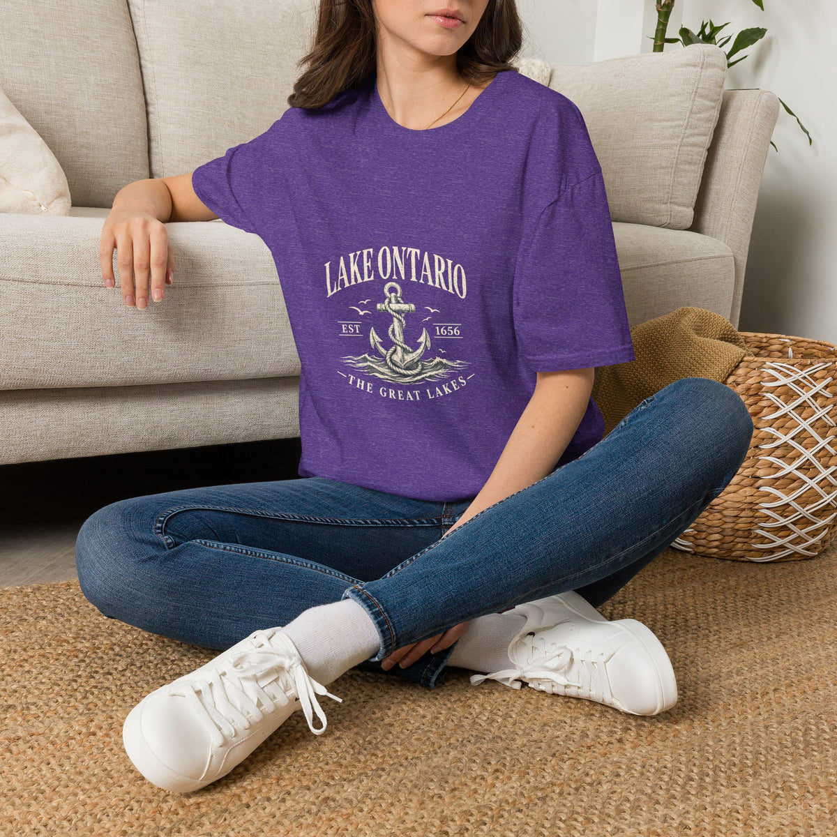 Anchor Graphic T‑Shirt — “I Am Onward” Nautical Vintage Tee