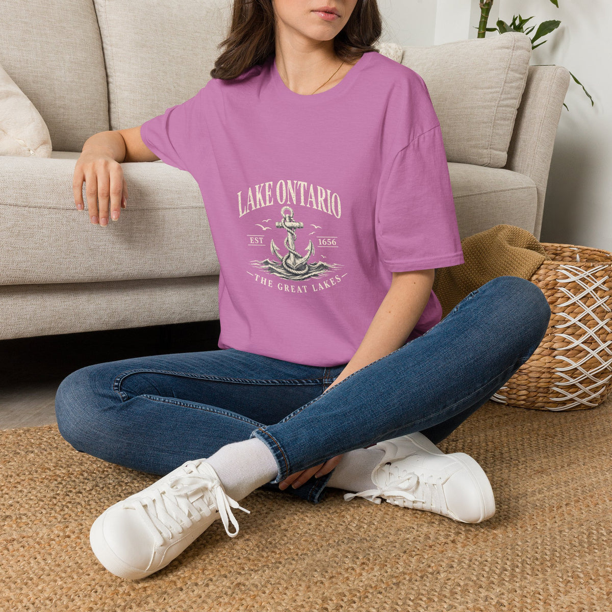 Anchor Graphic T‑Shirt — “I Am Onward” Nautical Vintage Tee