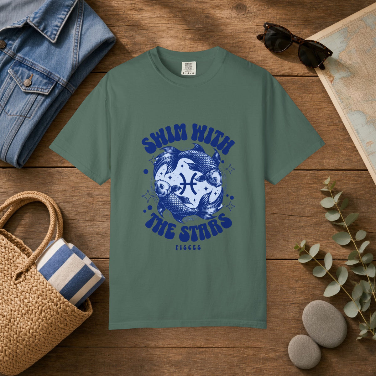 Pisces 'Swim with the Stars' Graphic T-Shirt