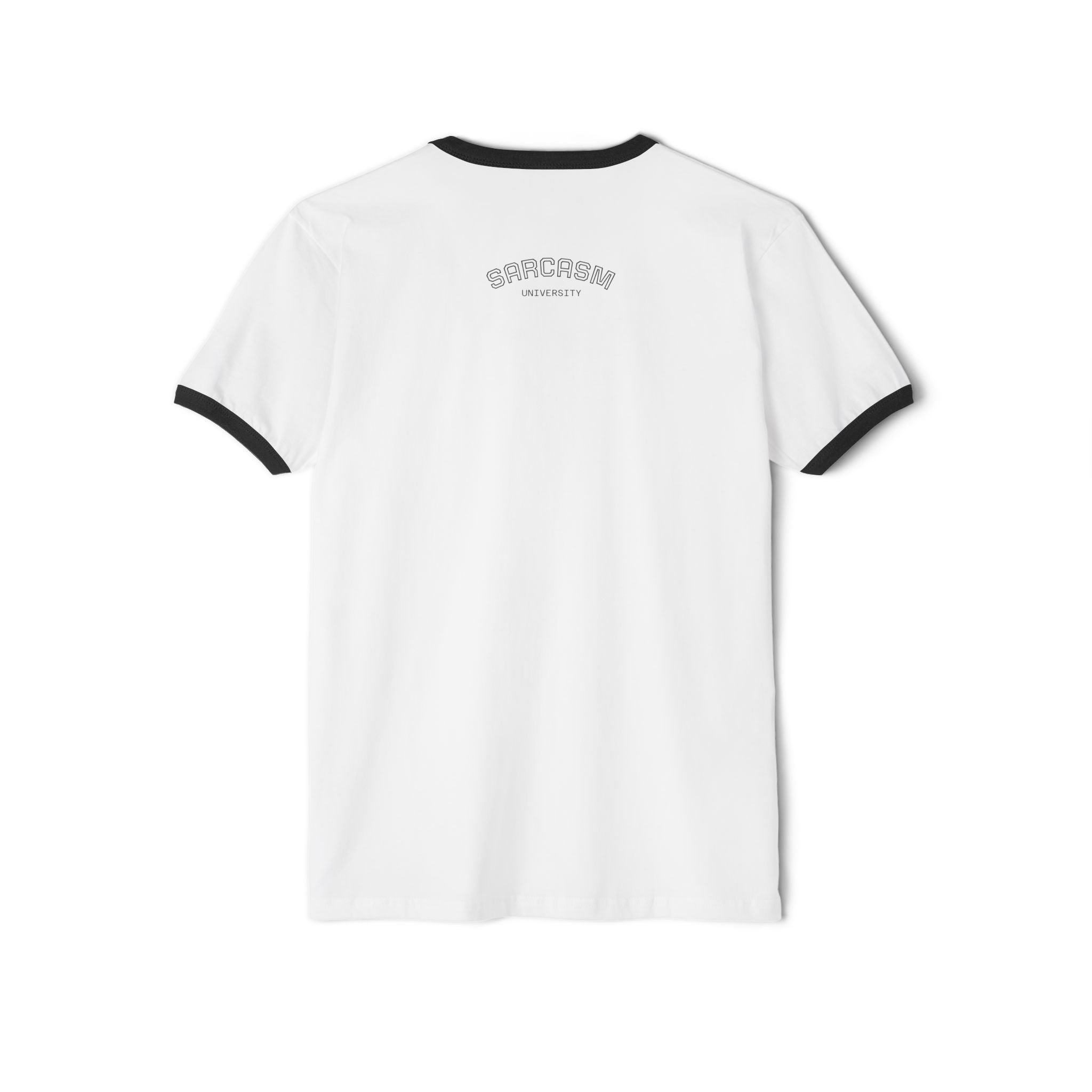 Beagle Smiles Ringer T-Shirt — "If It Smells Fun I'm In" Dog Tee