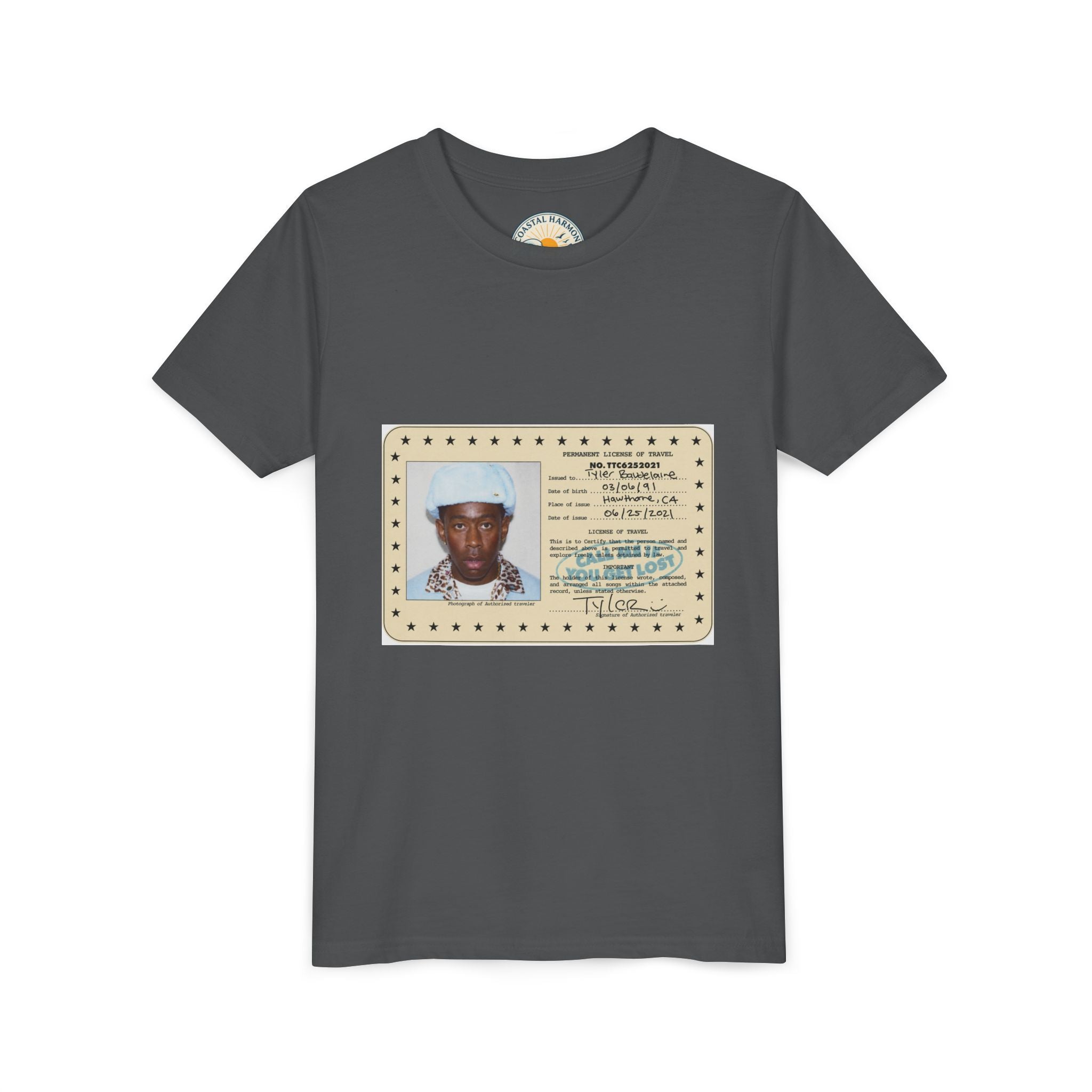 Youth Tee — Vintage ID Card Photo Print