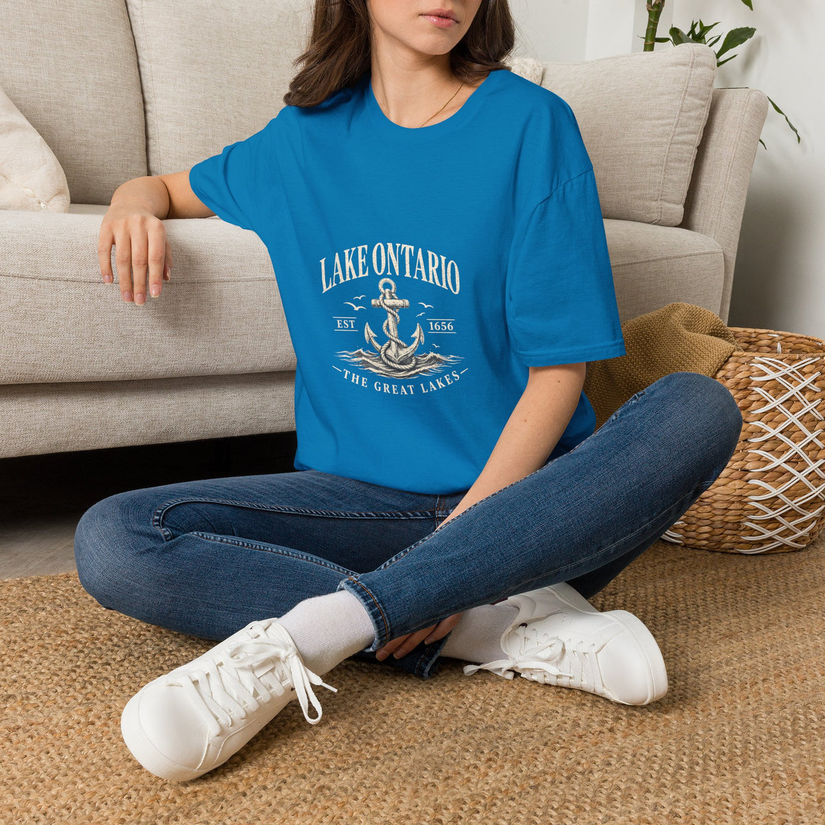 Anchor Graphic T‑Shirt — “I Am Onward” Nautical Vintage Tee