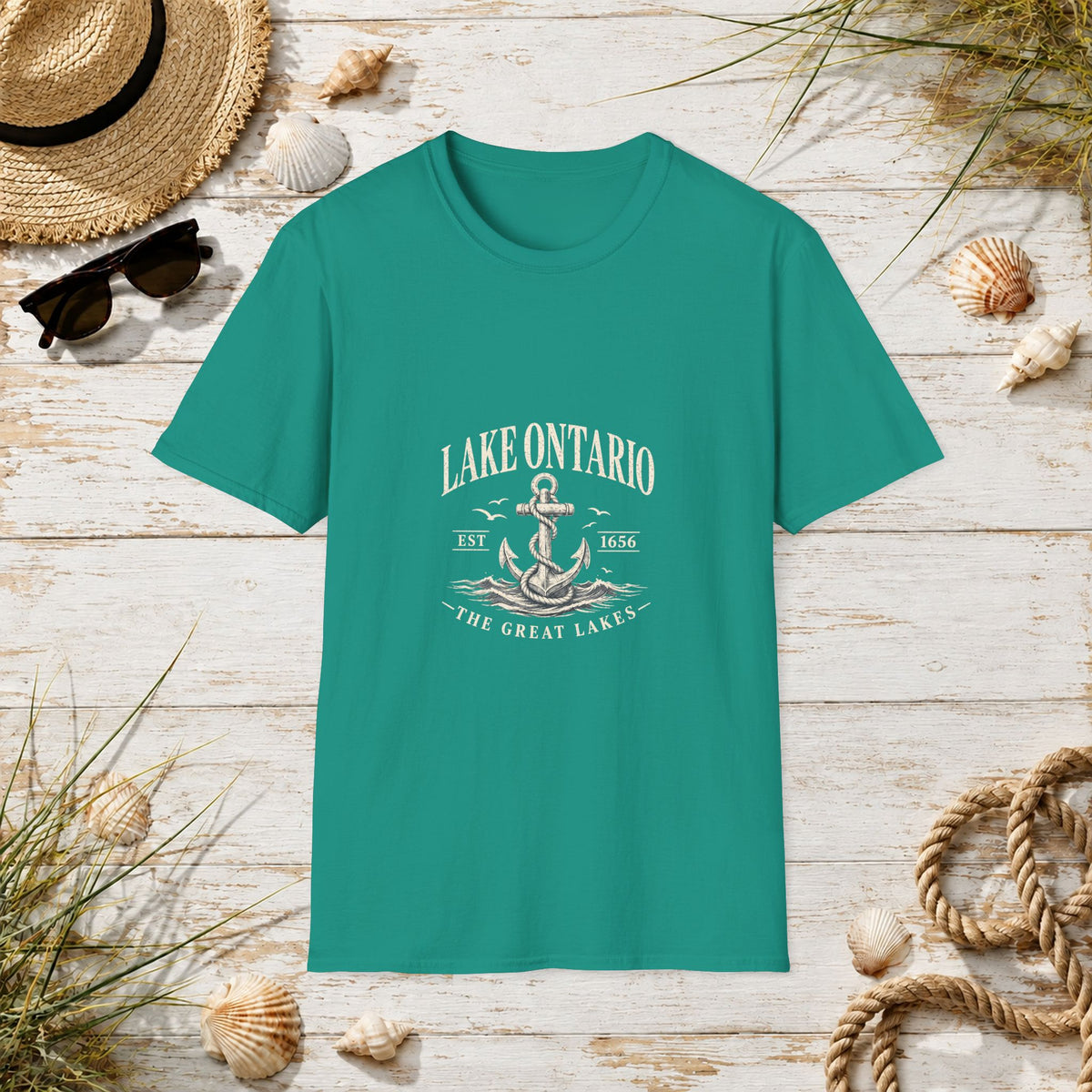 Anchor Graphic T‑Shirt — “I Am Onward” Nautical Vintage Tee