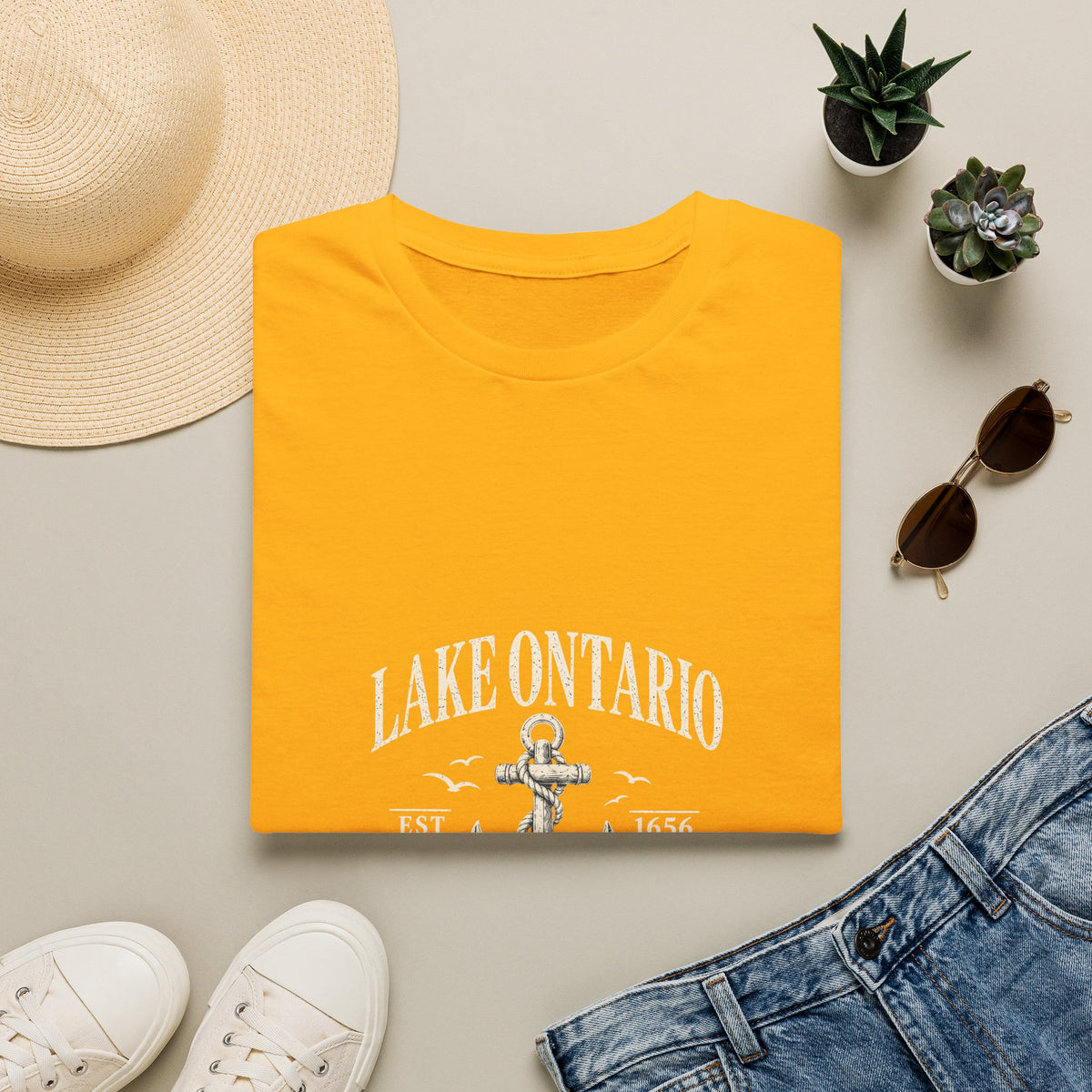 Anchor Graphic T‑Shirt — “I Am Onward” Nautical Vintage Tee