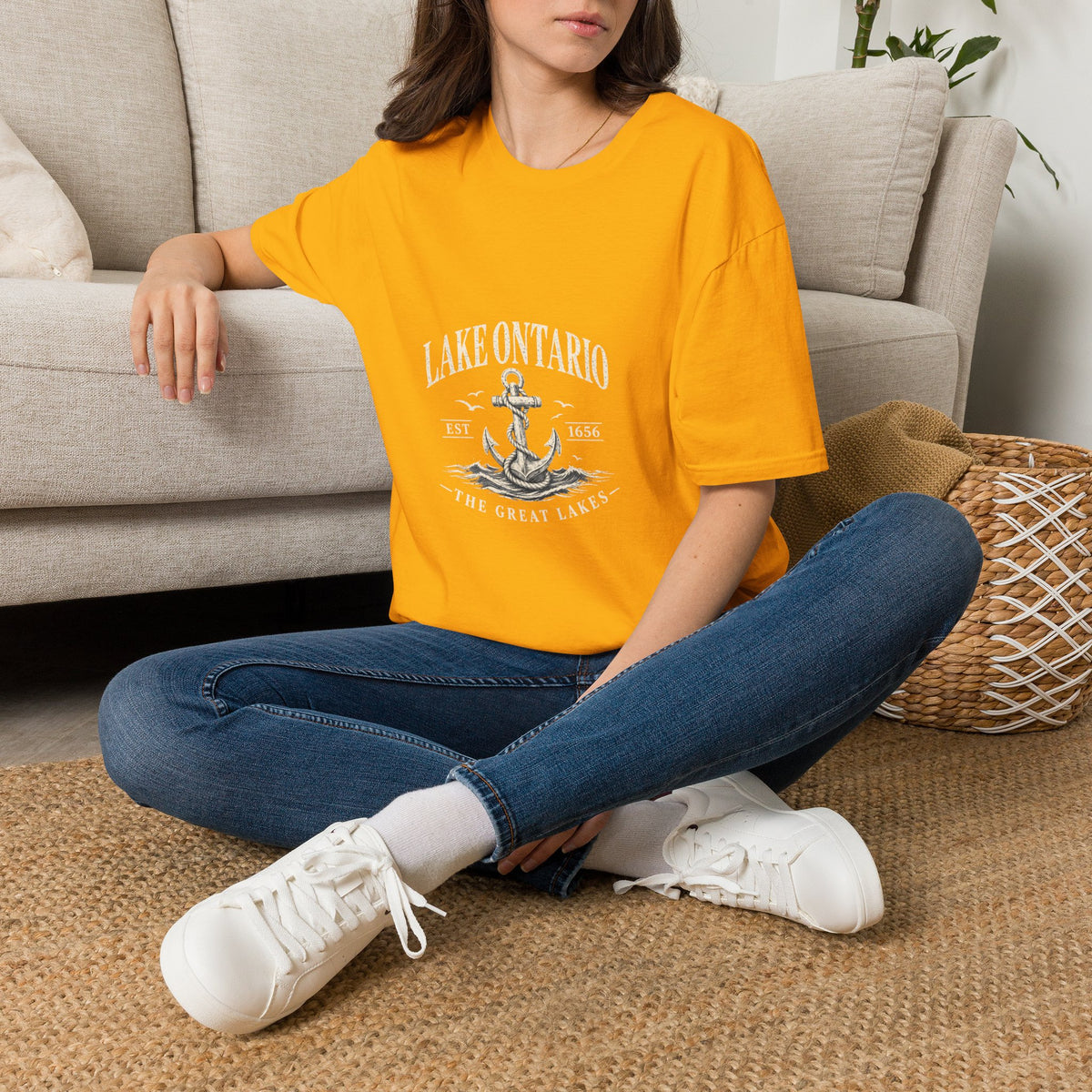 Anchor Graphic T‑Shirt — “I Am Onward” Nautical Vintage Tee