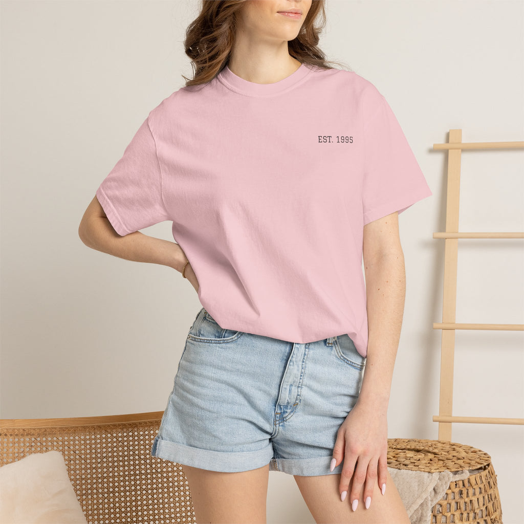 Coastal Harmony Surf T-Shirt – Vintage Wave & Sunset Graphic (Est. 1995)