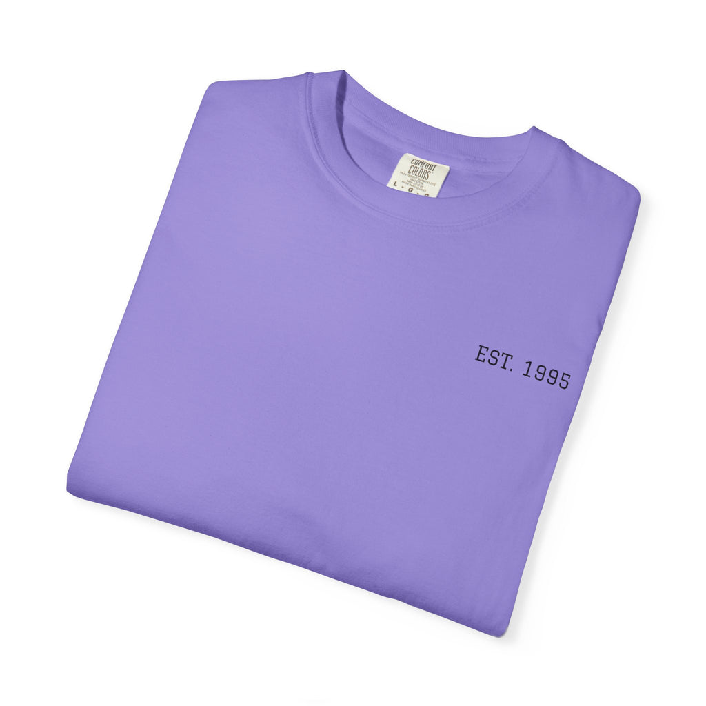 Coastal Harmony Surf T-Shirt – Vintage Wave & Sunset Graphic (Est. 1995)