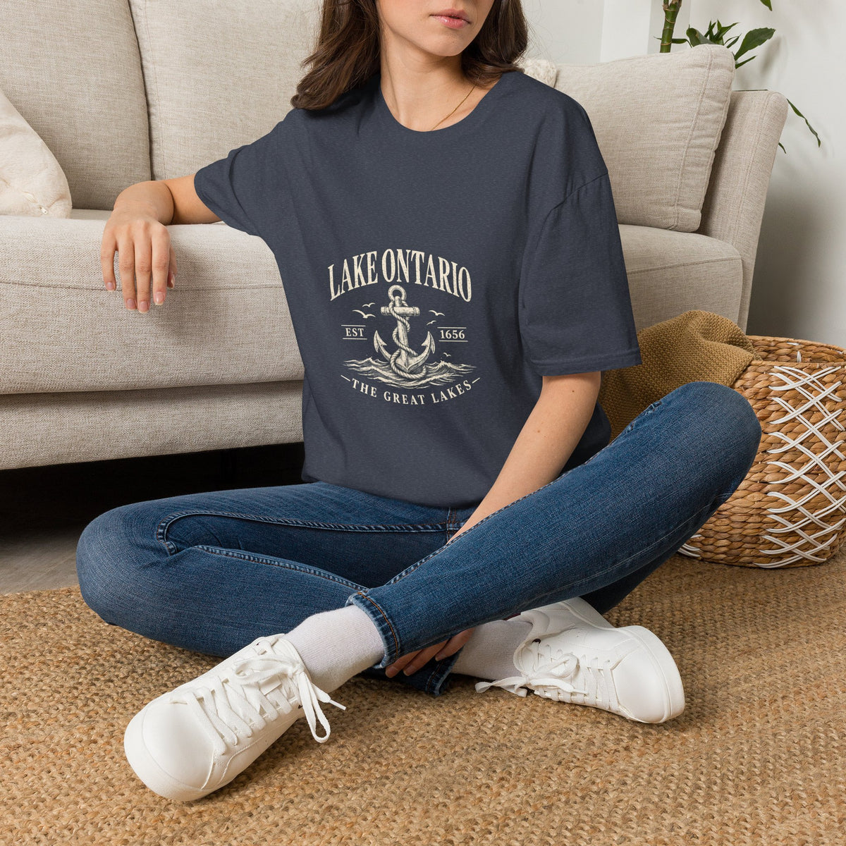 Anchor Graphic T‑Shirt — “I Am Onward” Nautical Vintage Tee
