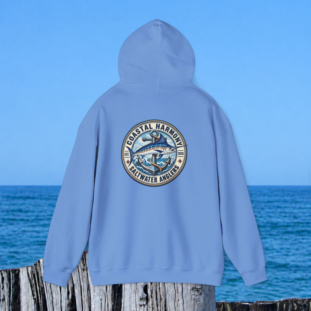 Fishing Hoodie – Coastal Marlin Saltwater Anglers Graphic Hoodie