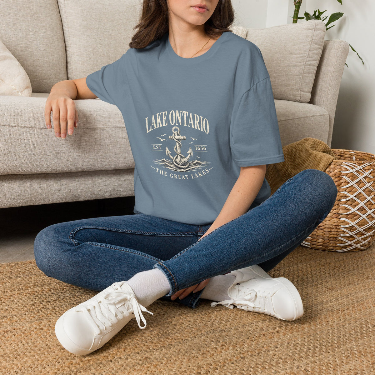 Anchor Graphic T‑Shirt — “I Am Onward” Nautical Vintage Tee
