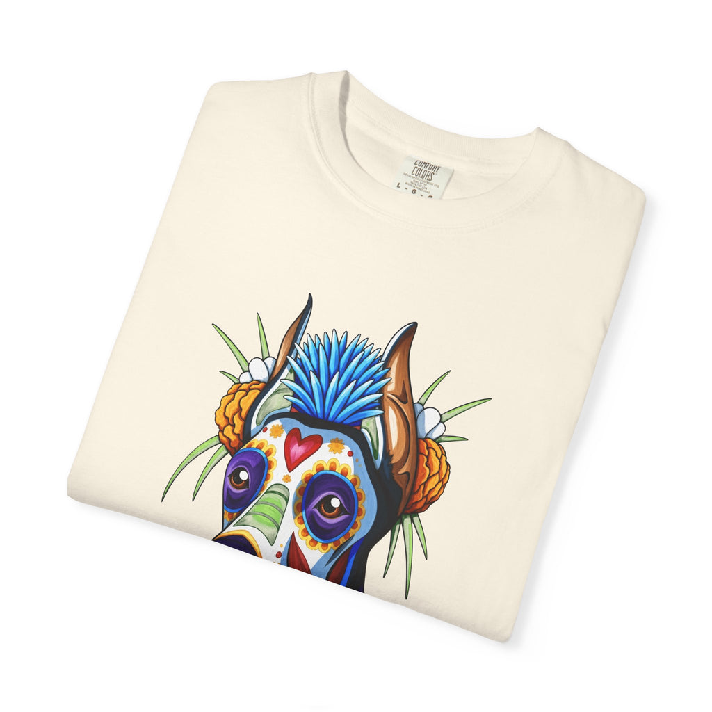 Colorful Sugar Skull Dog T-Shirt
