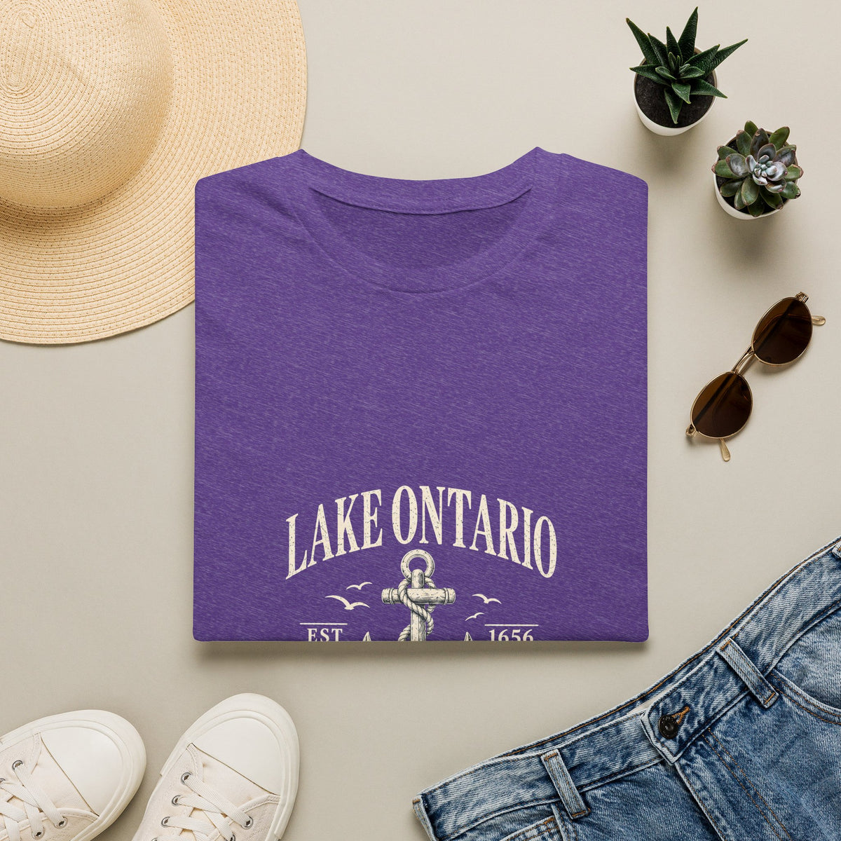 Anchor Graphic T‑Shirt — “I Am Onward” Nautical Vintage Tee