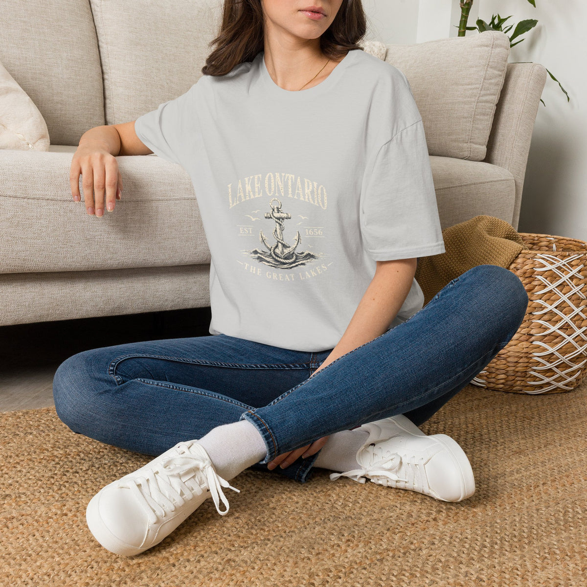 Anchor Graphic T‑Shirt — “I Am Onward” Nautical Vintage Tee