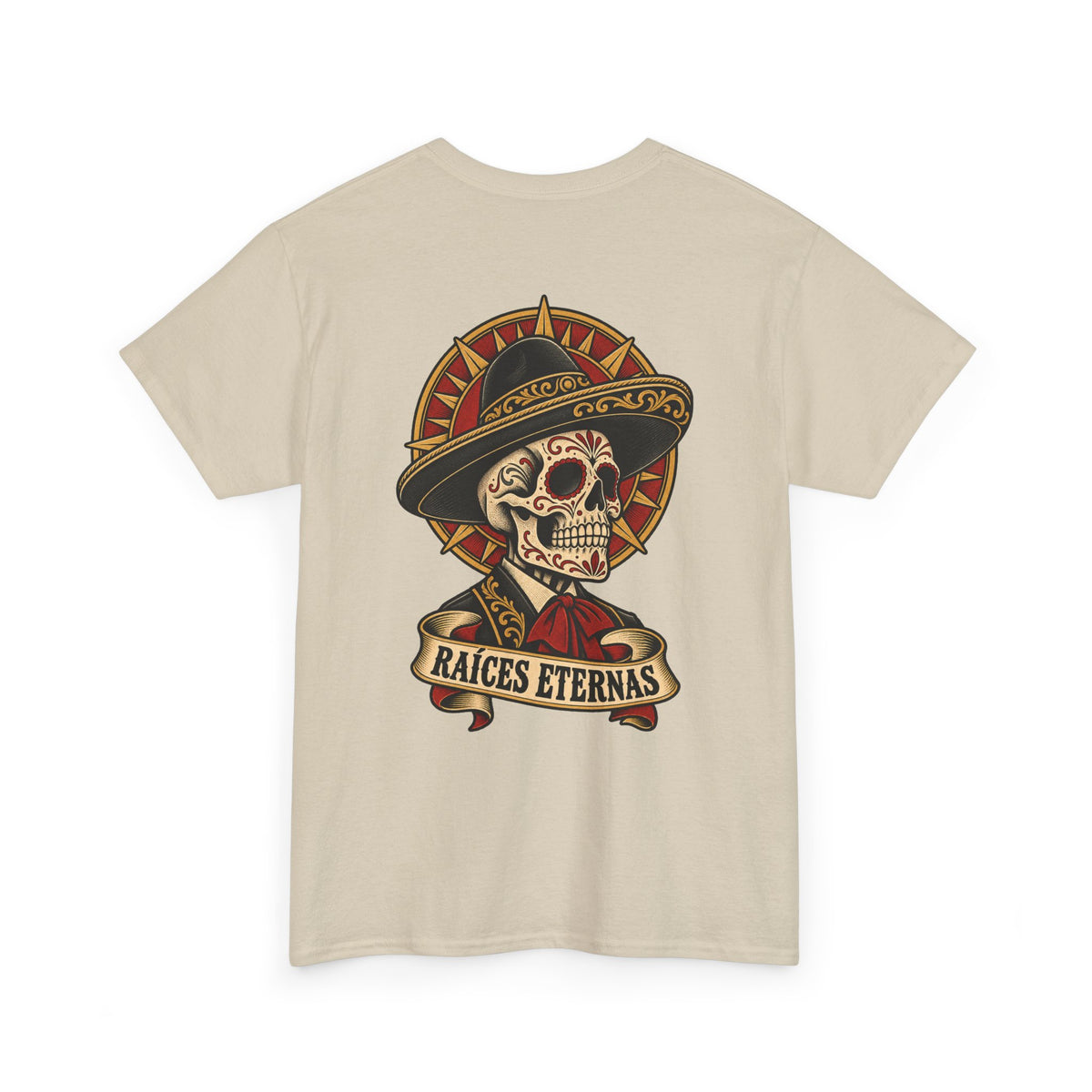 “Raíces Eternas” Skull Tee — Vintage Mexican Heritage Graphic T‑Shirt