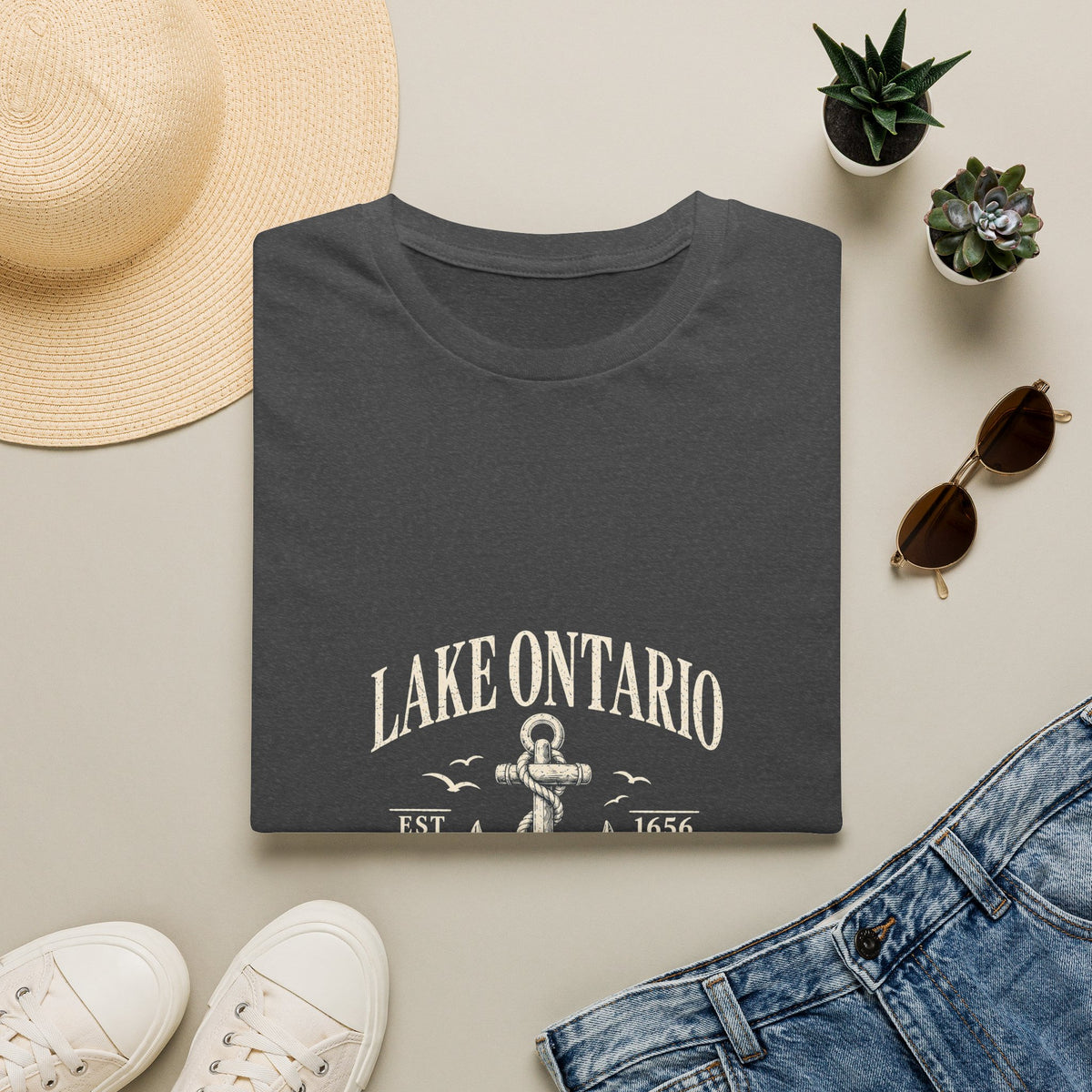 Anchor Graphic T‑Shirt — “I Am Onward” Nautical Vintage Tee