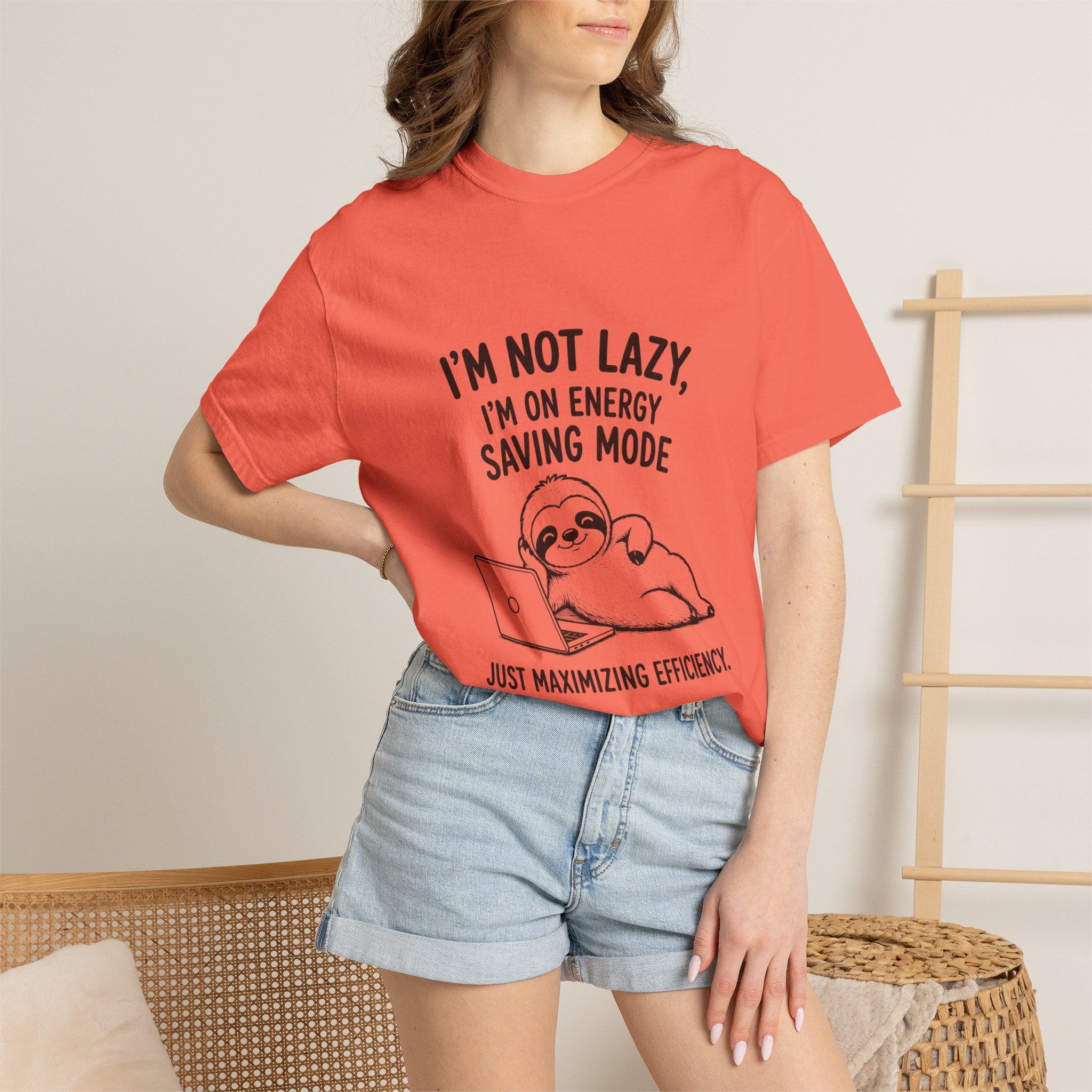 Sloth "I'm Not Lazy, I'm On Energy Saving Mode" T-Shirt