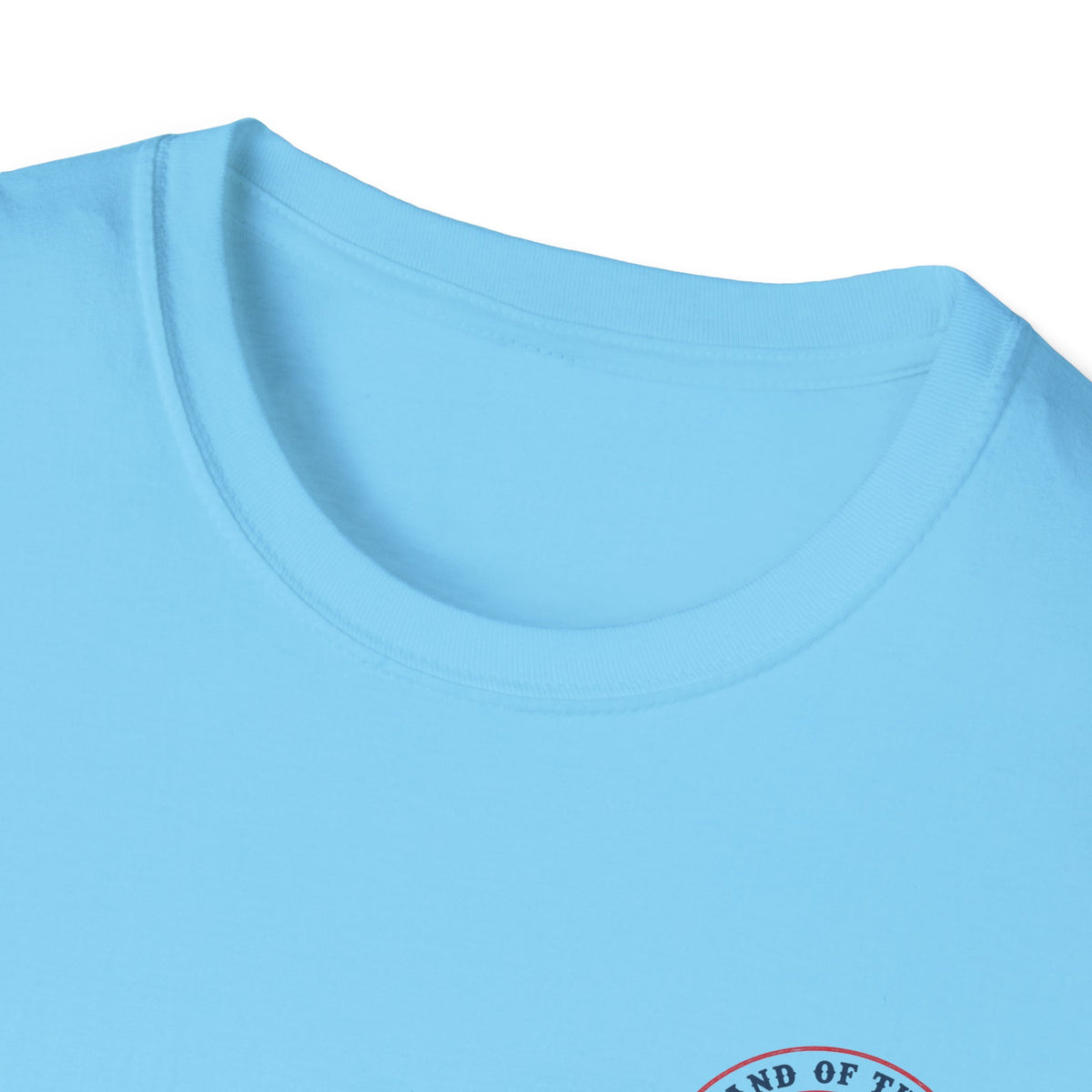 America Vintage Badge T-Shirt — "Land of the Free, Because of the Brave"