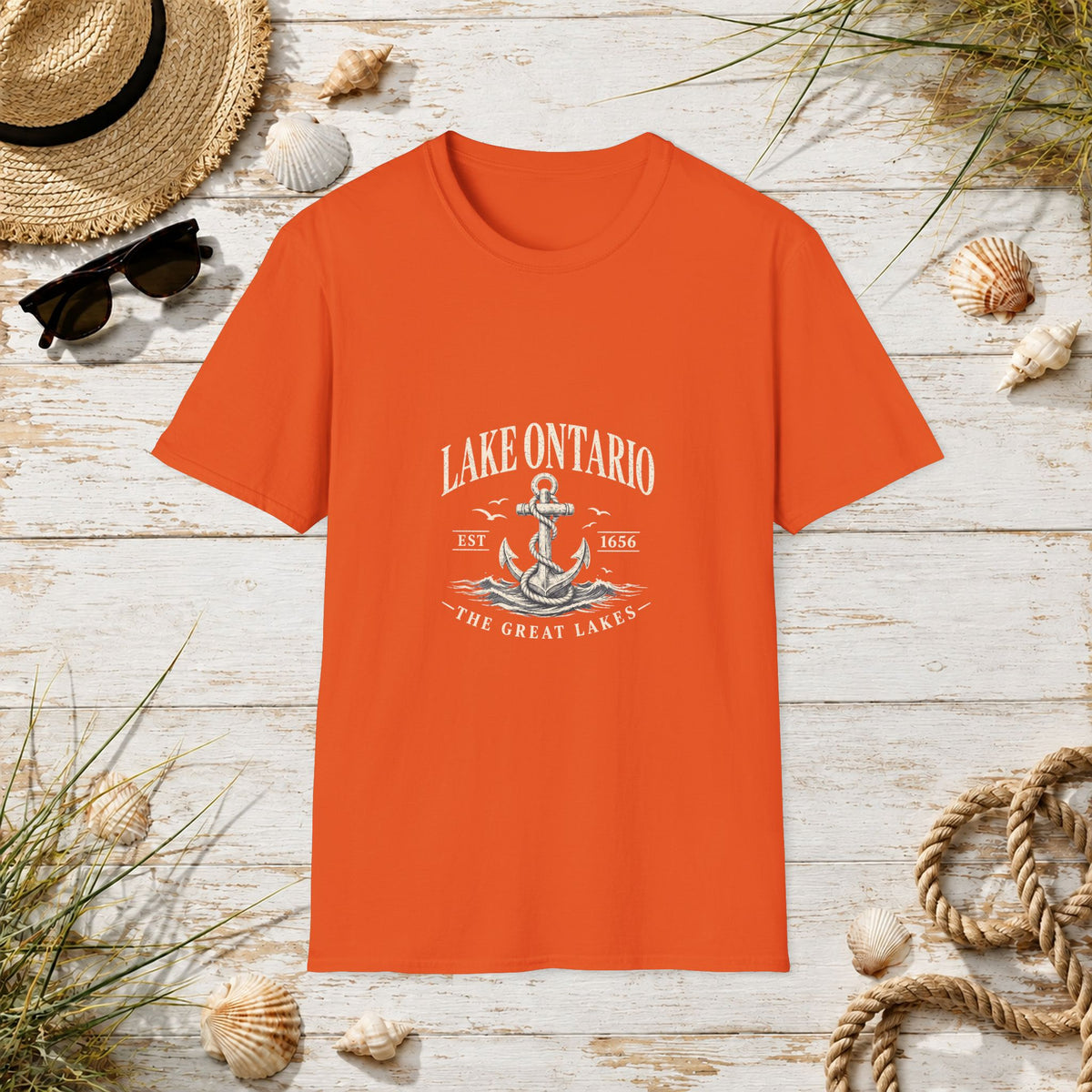 Anchor Graphic T‑Shirt — “I Am Onward” Nautical Vintage Tee