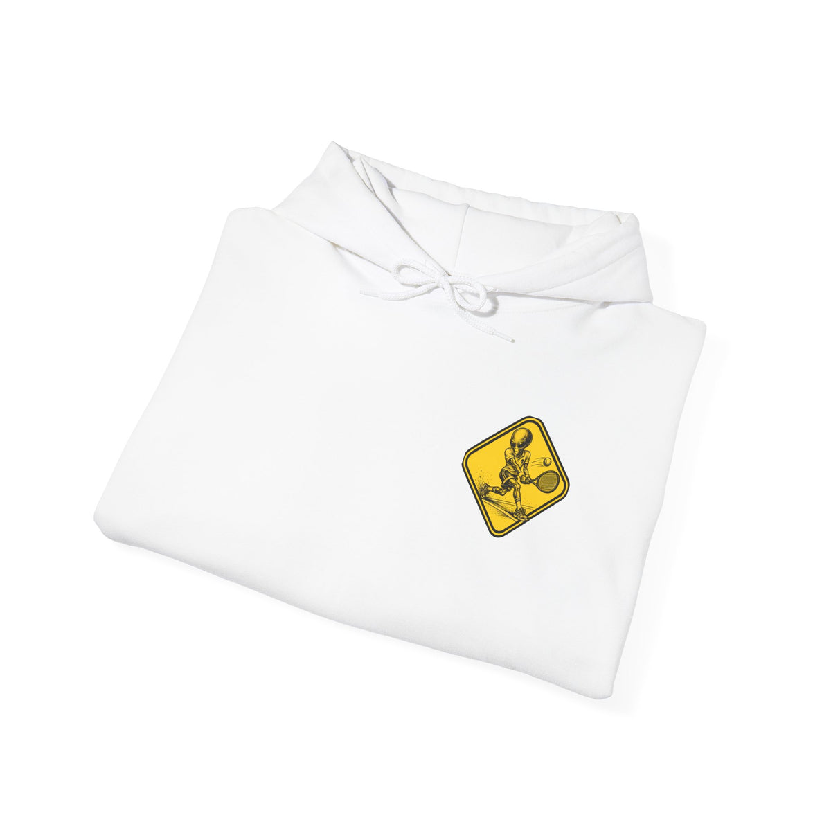 Tennis Player Warning Sign Hoodie